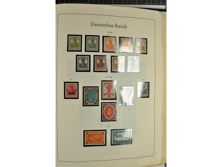 1872/1945, meist ungebrauchte Sammlung ab Brustschild im Vordruckalbum, bis 1900 überwiegend ohne Gummi, danach u.a. mit Mi.-