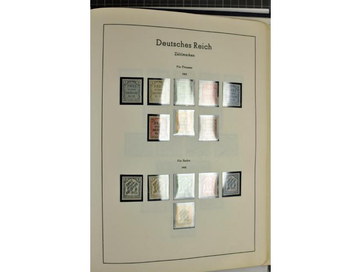 1872/1945, meist ungebrauchte Sammlung ab Brustschild im Vordruckalbum, bis 1900 überwiegend ohne Gummi, danach u.a. mit Mi.-