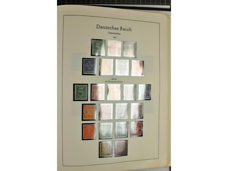 1872/1945, meist ungebrauchte Sammlung ab Brustschild im Vordruckalbum, bis 1900 überwiegend ohne Gummi, danach u.a. mit Mi.-