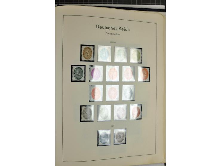 1872/1945, meist ungebrauchte Sammlung ab Brustschild im Vordruckalbum, bis 1900 überwiegend ohne Gummi, danach u.a. mit Mi.-