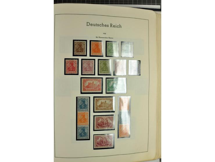 1872/1945, meist ungebrauchte Sammlung ab Brustschild im Vordruckalbum, bis 1900 überwiegend ohne Gummi, danach u.a. mit Mi.-