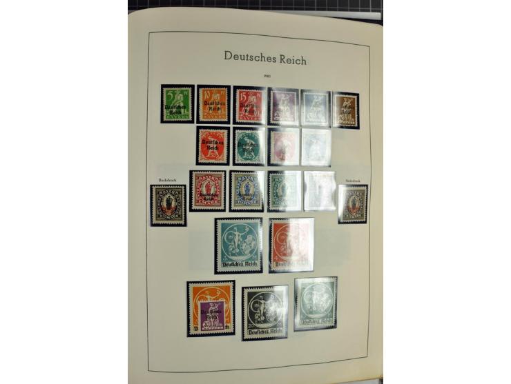 1872/1945, meist ungebrauchte Sammlung ab Brustschild im Vordruckalbum, bis 1900 überwiegend ohne Gummi, danach u.a. mit Mi.-