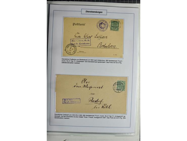 1875/1918, umfangreiche gestempelte Sammlung inkl. etwas Dienst ab Mi.-Nr. I (auf Brief) mit vielen Farben, Zwischenstegpaare