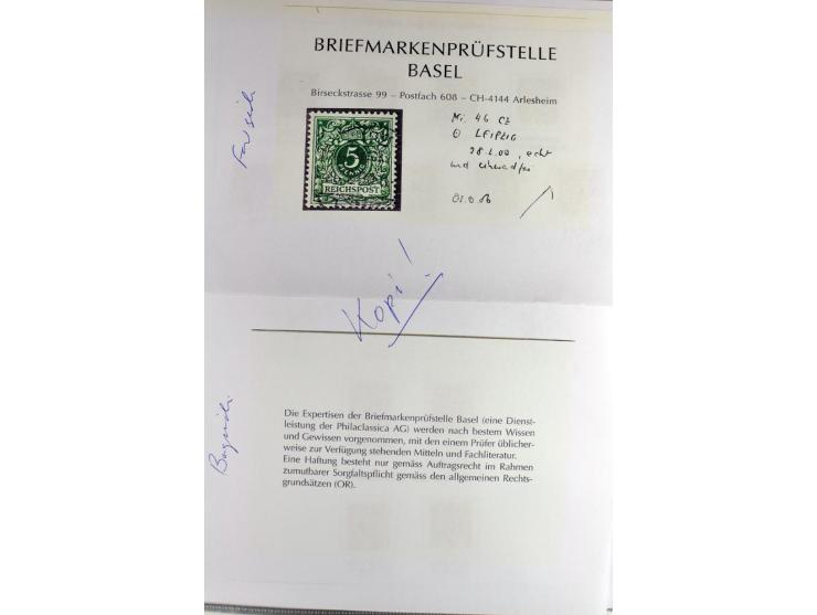 1875/1918, umfangreiche gestempelte Sammlung inkl. etwas Dienst ab Mi.-Nr. I (auf Brief) mit vielen Farben, Zwischenstegpaare