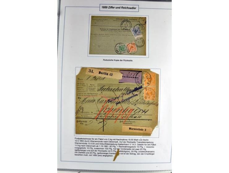 1875/1918, umfangreiche gestempelte Sammlung inkl. etwas Dienst ab Mi.-Nr. I (auf Brief) mit vielen Farben, Zwischenstegpaare