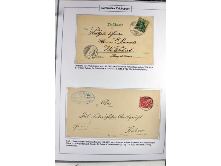 1875/1918, umfangreiche gestempelte Sammlung inkl. etwas Dienst ab Mi.-Nr. I (auf Brief) mit vielen Farben, Zwischenstegpaare