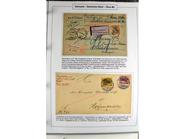 1875/1918, umfangreiche gestempelte Sammlung inkl. etwas Dienst ab Mi.-Nr. I (auf Brief) mit vielen Farben, Zwischenstegpaare