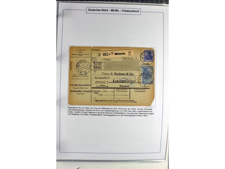1875/1918, umfangreiche gestempelte Sammlung inkl. etwas Dienst ab Mi.-Nr. I (auf Brief) mit vielen Farben, Zwischenstegpaare
