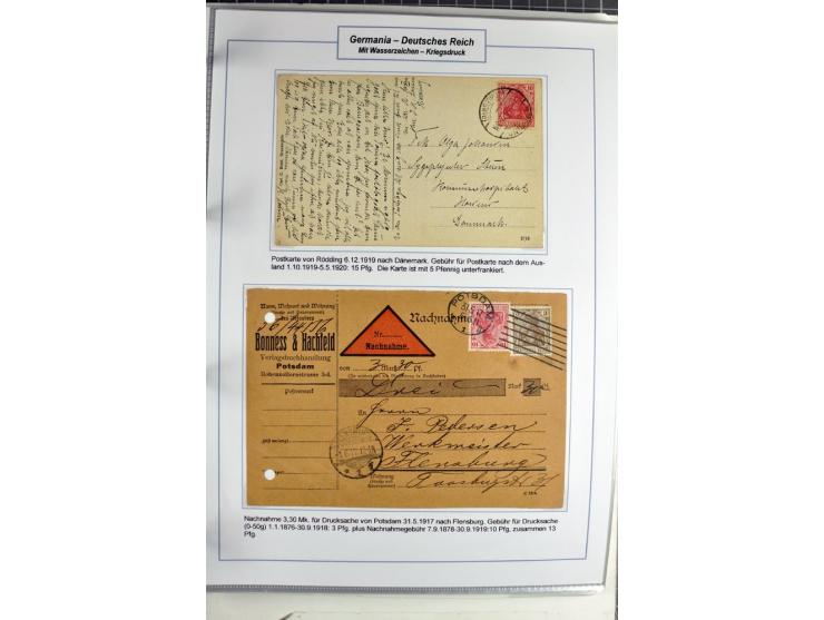 1875/1918, umfangreiche gestempelte Sammlung inkl. etwas Dienst ab Mi.-Nr. I (auf Brief) mit vielen Farben, Zwischenstegpaare