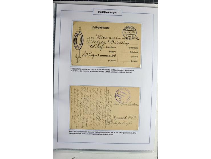 1875/1918, umfangreiche gestempelte Sammlung inkl. etwas Dienst ab Mi.-Nr. I (auf Brief) mit vielen Farben, Zwischenstegpaare