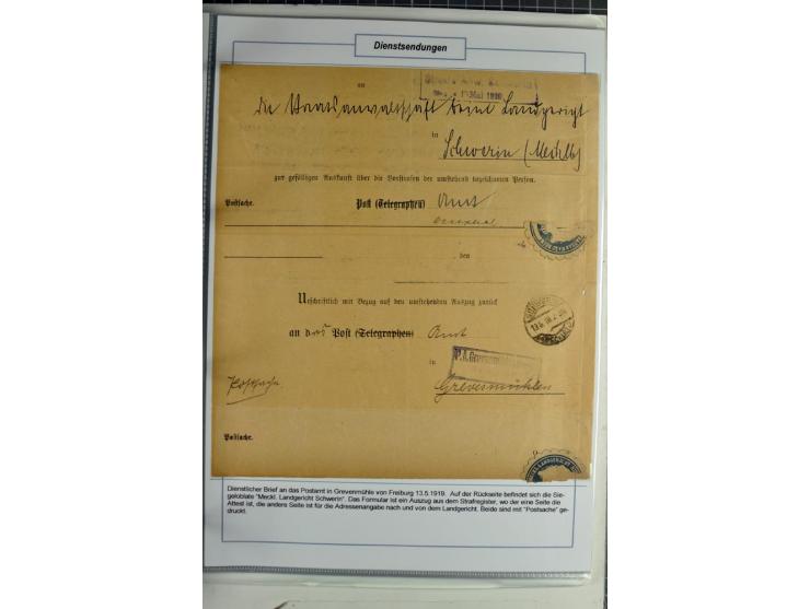 1875/1918, umfangreiche gestempelte Sammlung inkl. etwas Dienst ab Mi.-Nr. I (auf Brief) mit vielen Farben, Zwischenstegpaare