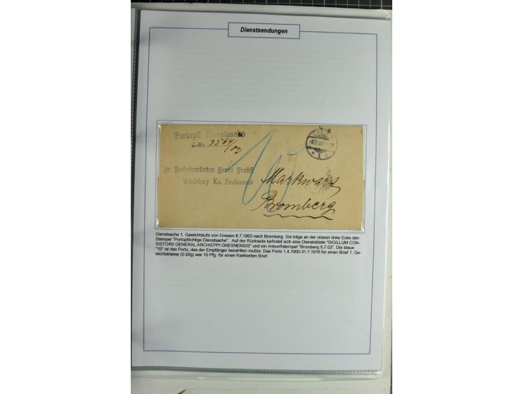 1875/1918, umfangreiche gestempelte Sammlung inkl. etwas Dienst ab Mi.-Nr. I (auf Brief) mit vielen Farben, Zwischenstegpaare