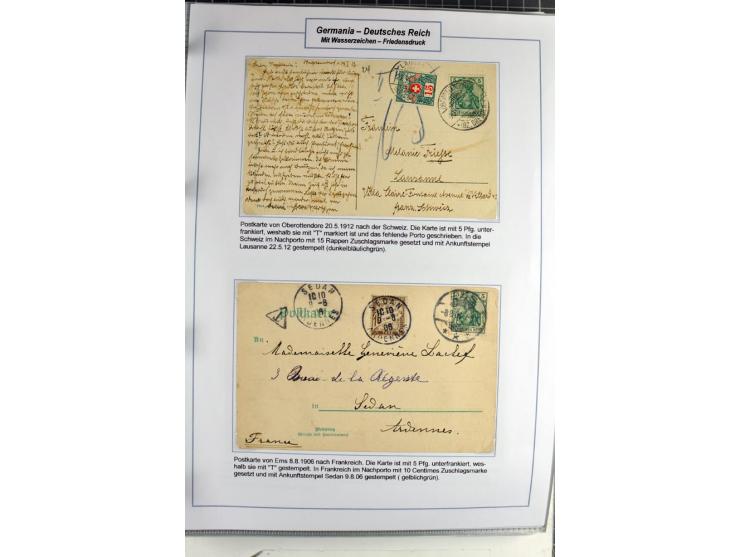 1875/1918, umfangreiche gestempelte Sammlung inkl. etwas Dienst ab Mi.-Nr. I (auf Brief) mit vielen Farben, Zwischenstegpaare