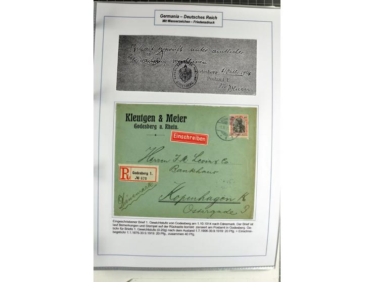 1875/1918, umfangreiche gestempelte Sammlung inkl. etwas Dienst ab Mi.-Nr. I (auf Brief) mit vielen Farben, Zwischenstegpaare