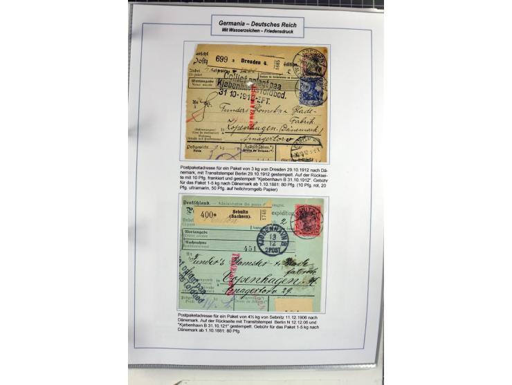 1875/1918, umfangreiche gestempelte Sammlung inkl. etwas Dienst ab Mi.-Nr. I (auf Brief) mit vielen Farben, Zwischenstegpaare