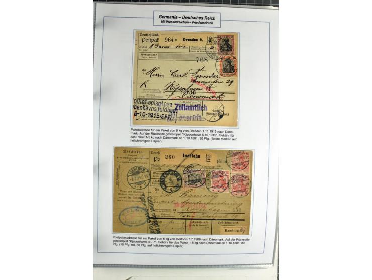 1875/1918, umfangreiche gestempelte Sammlung inkl. etwas Dienst ab Mi.-Nr. I (auf Brief) mit vielen Farben, Zwischenstegpaare