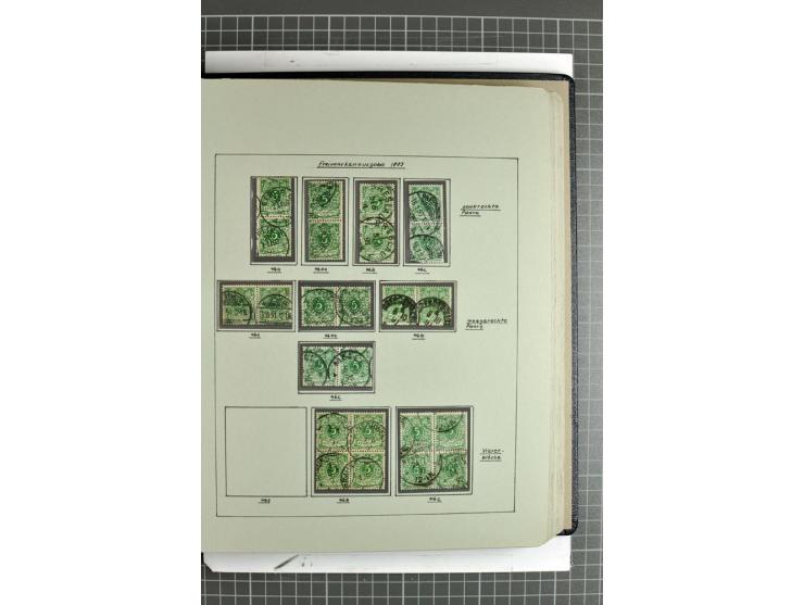 1889/1900, interessante, meist gestempelte Spezial-Sammlung mit fast allen besseren Farben und vielen Besonderheiten, dabei u