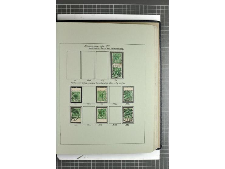 1889/1900, interessante, meist gestempelte Spezial-Sammlung mit fast allen besseren Farben und vielen Besonderheiten, dabei u