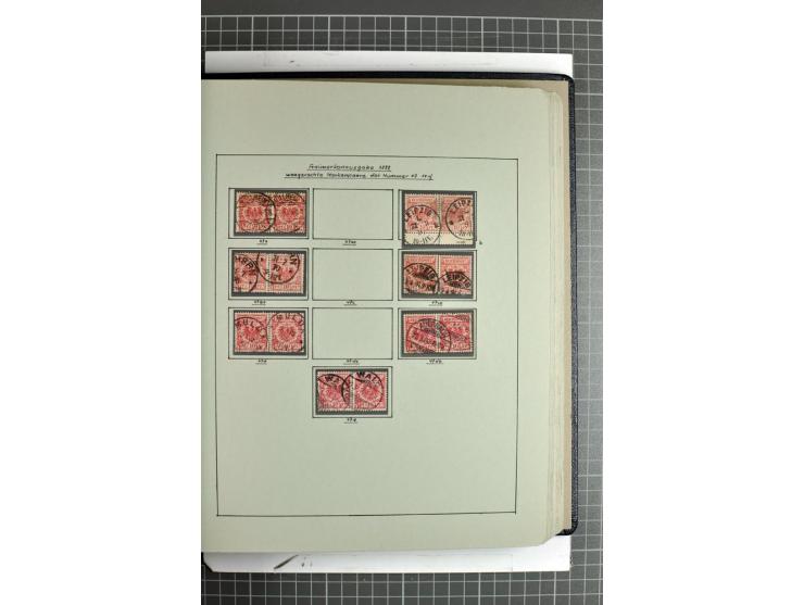 1889/1900, interessante, meist gestempelte Spezial-Sammlung mit fast allen besseren Farben und vielen Besonderheiten, dabei u