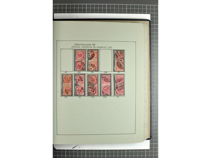 1889/1900, interessante, meist gestempelte Spezial-Sammlung mit fast allen besseren Farben und vielen Besonderheiten, dabei u