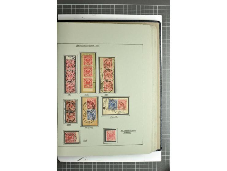 1889/1900, interessante, meist gestempelte Spezial-Sammlung mit fast allen besseren Farben und vielen Besonderheiten, dabei u