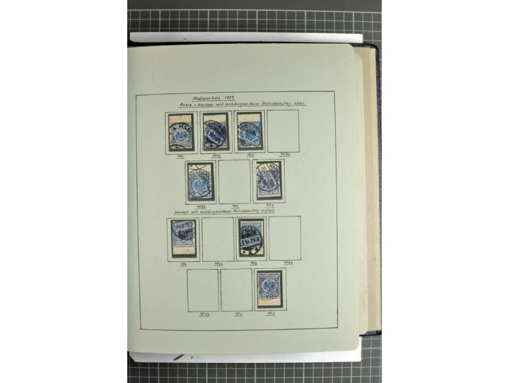 1889/1900, interessante, meist gestempelte Spezial-Sammlung mit fast allen besseren Farben und vielen Besonderheiten, dabei u