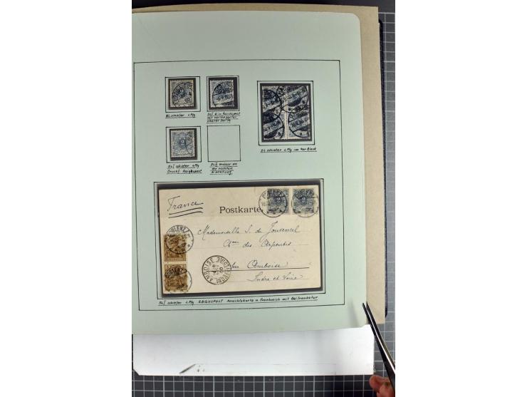 1889/1900, interessante, meist gestempelte Spezial-Sammlung mit fast allen besseren Farben und vielen Besonderheiten, dabei u