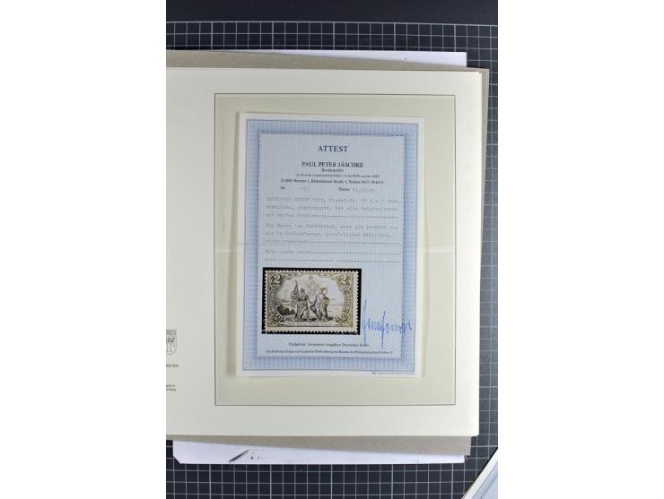 1900/17, postfrische und ungebrauchte Germania-Sammlung mit besseren Farben, Typen, Zähnungen und weiteren Besonderheiten, vi