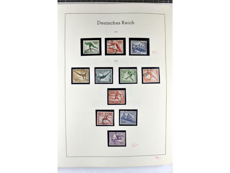 1923/45, meist gestempelte und postfrische Sammlung mit sehr vielen Briefen und Karten, dabei bessere und kpl. Ausgaben, bess