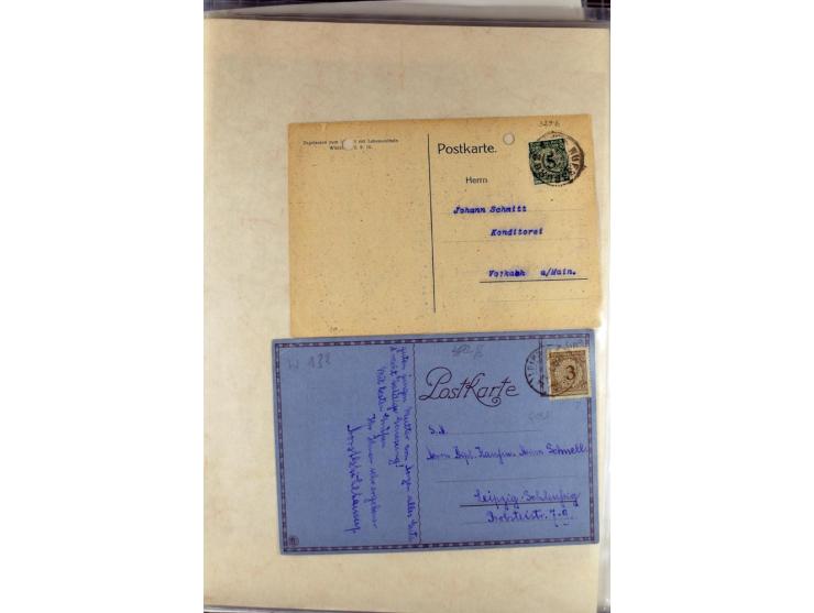 1923/45, meist gestempelte und postfrische Sammlung mit sehr vielen Briefen und Karten, dabei bessere und kpl. Ausgaben, bess