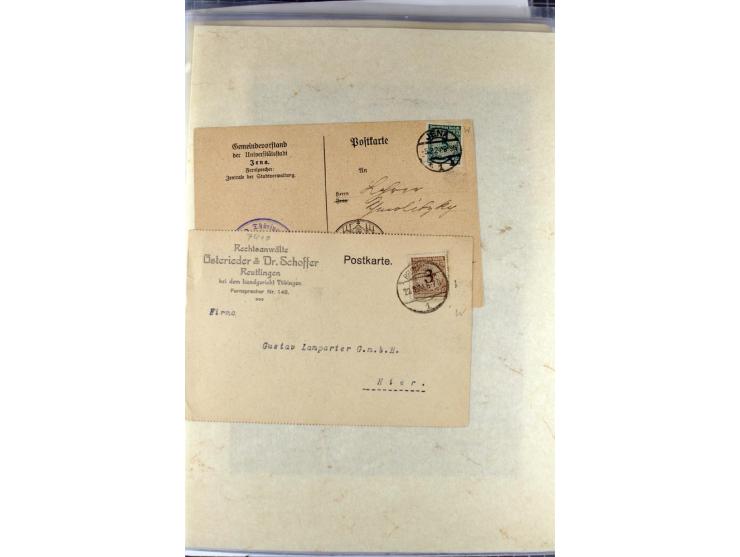 1923/45, meist gestempelte und postfrische Sammlung mit sehr vielen Briefen und Karten, dabei bessere und kpl. Ausgaben, bess
