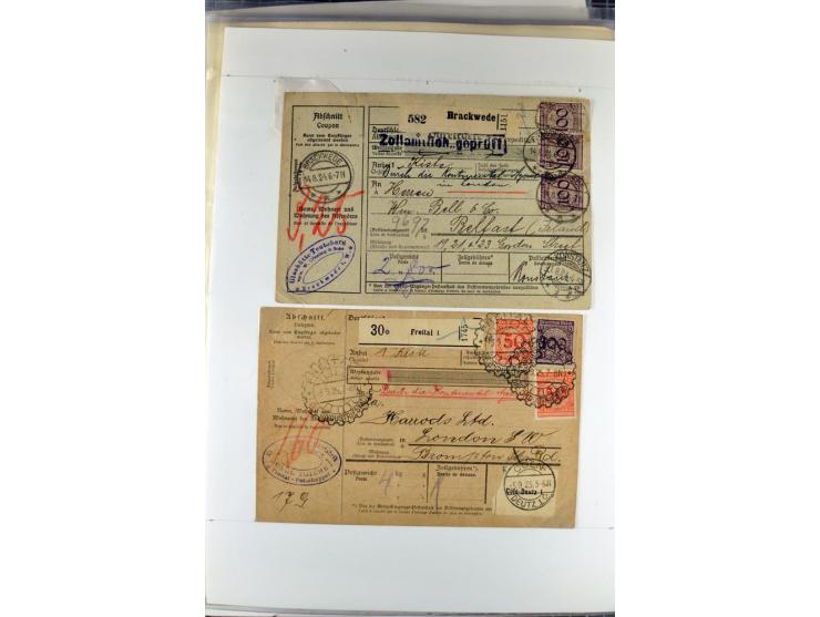 1923/45, meist gestempelte und postfrische Sammlung mit sehr vielen Briefen und Karten, dabei bessere und kpl. Ausgaben, bess