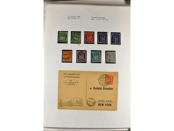 1923/45, meist gestempelte und postfrische Sammlung mit sehr vielen Briefen und Karten, dabei bessere und kpl. Ausgaben, bess