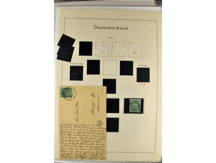1923/45, meist gestempelte und postfrische Sammlung mit sehr vielen Briefen und Karten, dabei bessere und kpl. Ausgaben, bess