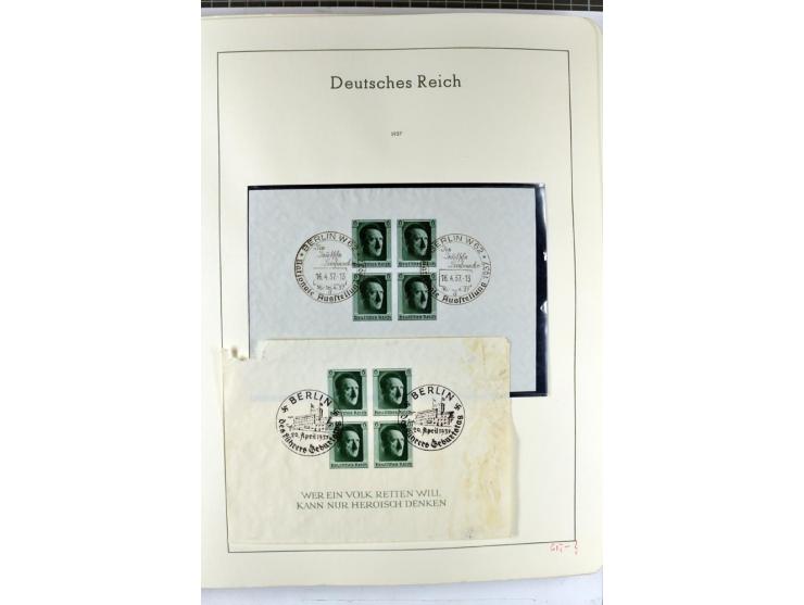 1923/45, meist gestempelte und postfrische Sammlung mit sehr vielen Briefen und Karten, dabei bessere und kpl. Ausgaben, bess