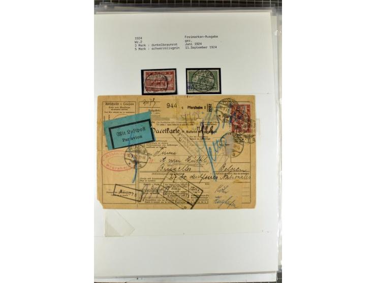 1923/45, meist gestempelte und postfrische Sammlung mit sehr vielen Briefen und Karten, dabei bessere und kpl. Ausgaben, bess