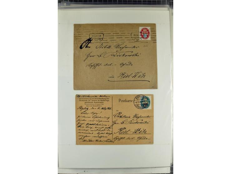 1923/45, meist gestempelte und postfrische Sammlung mit sehr vielen Briefen und Karten, dabei bessere und kpl. Ausgaben, bess