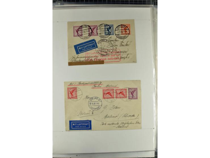 1923/45, meist gestempelte und postfrische Sammlung mit sehr vielen Briefen und Karten, dabei bessere und kpl. Ausgaben, bess
