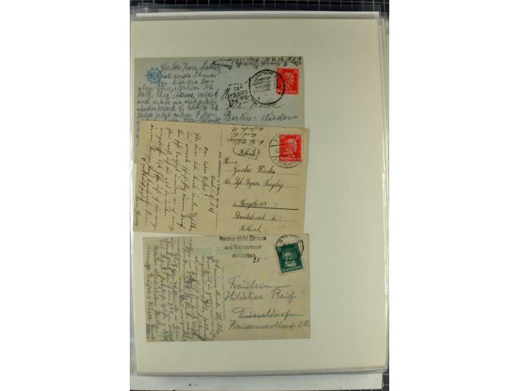 1923/45, meist gestempelte und postfrische Sammlung mit sehr vielen Briefen und Karten, dabei bessere und kpl. Ausgaben, bess