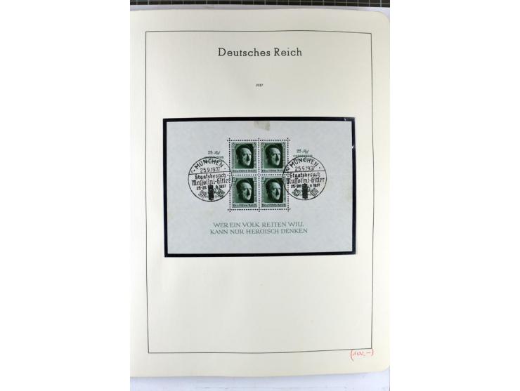 1923/45, meist gestempelte und postfrische Sammlung mit sehr vielen Briefen und Karten, dabei bessere und kpl. Ausgaben, bess