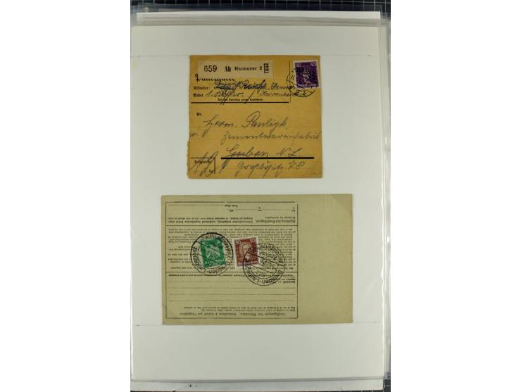 1923/45, meist gestempelte und postfrische Sammlung mit sehr vielen Briefen und Karten, dabei bessere und kpl. Ausgaben, bess