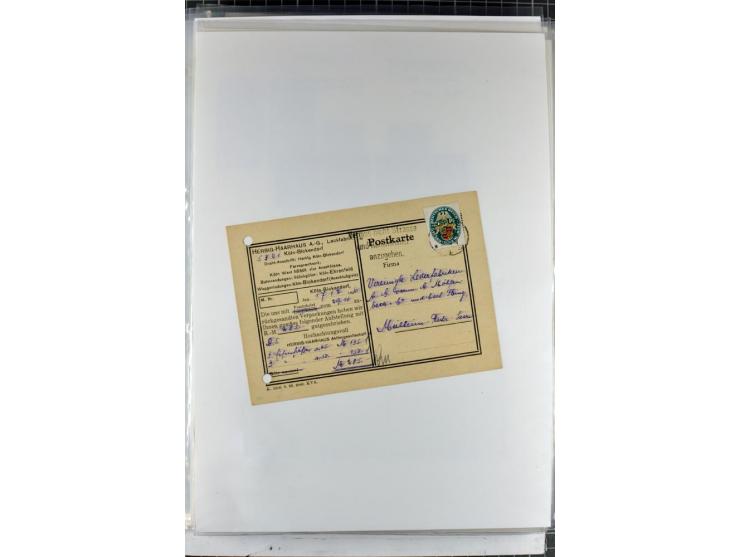 1923/45, meist gestempelte und postfrische Sammlung mit sehr vielen Briefen und Karten, dabei bessere und kpl. Ausgaben, bess