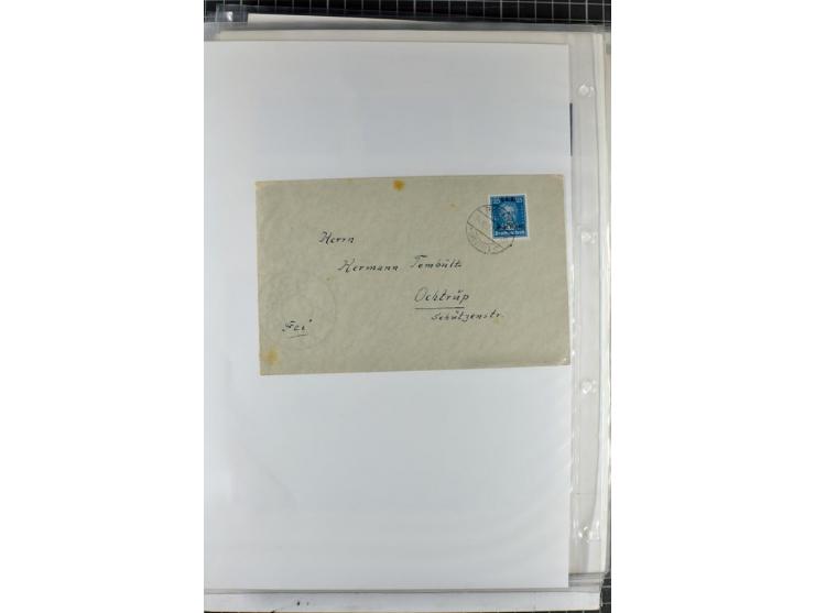 1923/45, meist gestempelte und postfrische Sammlung mit sehr vielen Briefen und Karten, dabei bessere und kpl. Ausgaben, bess