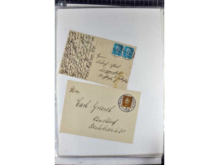 1923/45, meist gestempelte und postfrische Sammlung mit sehr vielen Briefen und Karten, dabei bessere und kpl. Ausgaben, bess
