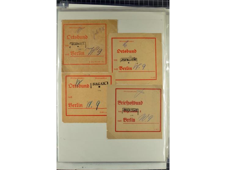 1923/45, meist gestempelte und postfrische Sammlung mit sehr vielen Briefen und Karten, dabei bessere und kpl. Ausgaben, bess