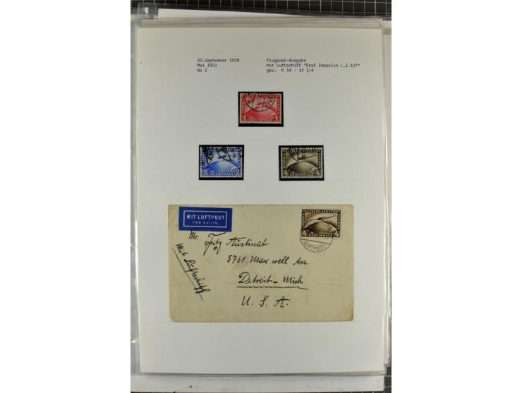 1923/45, meist gestempelte und postfrische Sammlung mit sehr vielen Briefen und Karten, dabei bessere und kpl. Ausgaben, bess