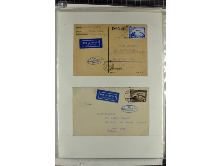 1923/45, meist gestempelte und postfrische Sammlung mit sehr vielen Briefen und Karten, dabei bessere und kpl. Ausgaben, bess