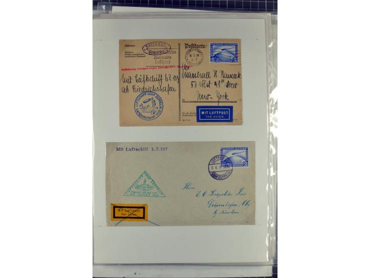 1923/45, meist gestempelte und postfrische Sammlung mit sehr vielen Briefen und Karten, dabei bessere und kpl. Ausgaben, bess