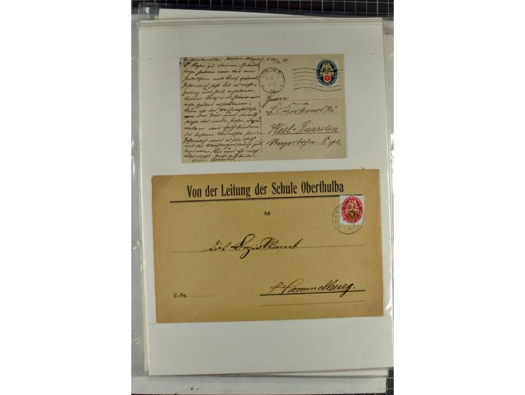 1923/45, meist gestempelte und postfrische Sammlung mit sehr vielen Briefen und Karten, dabei bessere und kpl. Ausgaben, bess