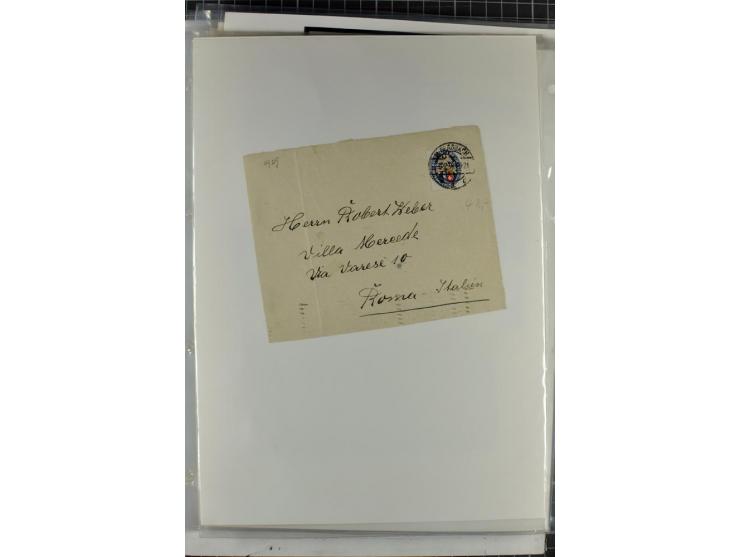 1923/45, meist gestempelte und postfrische Sammlung mit sehr vielen Briefen und Karten, dabei bessere und kpl. Ausgaben, bess